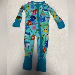 Little Sleepies Disney Nemo Reef Zippy 0-3M Bamboo GUC HTF